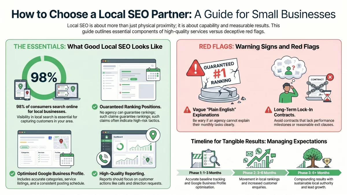 Local SEO services near me infographic